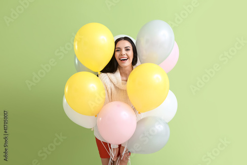 Beautiful young woman with ...