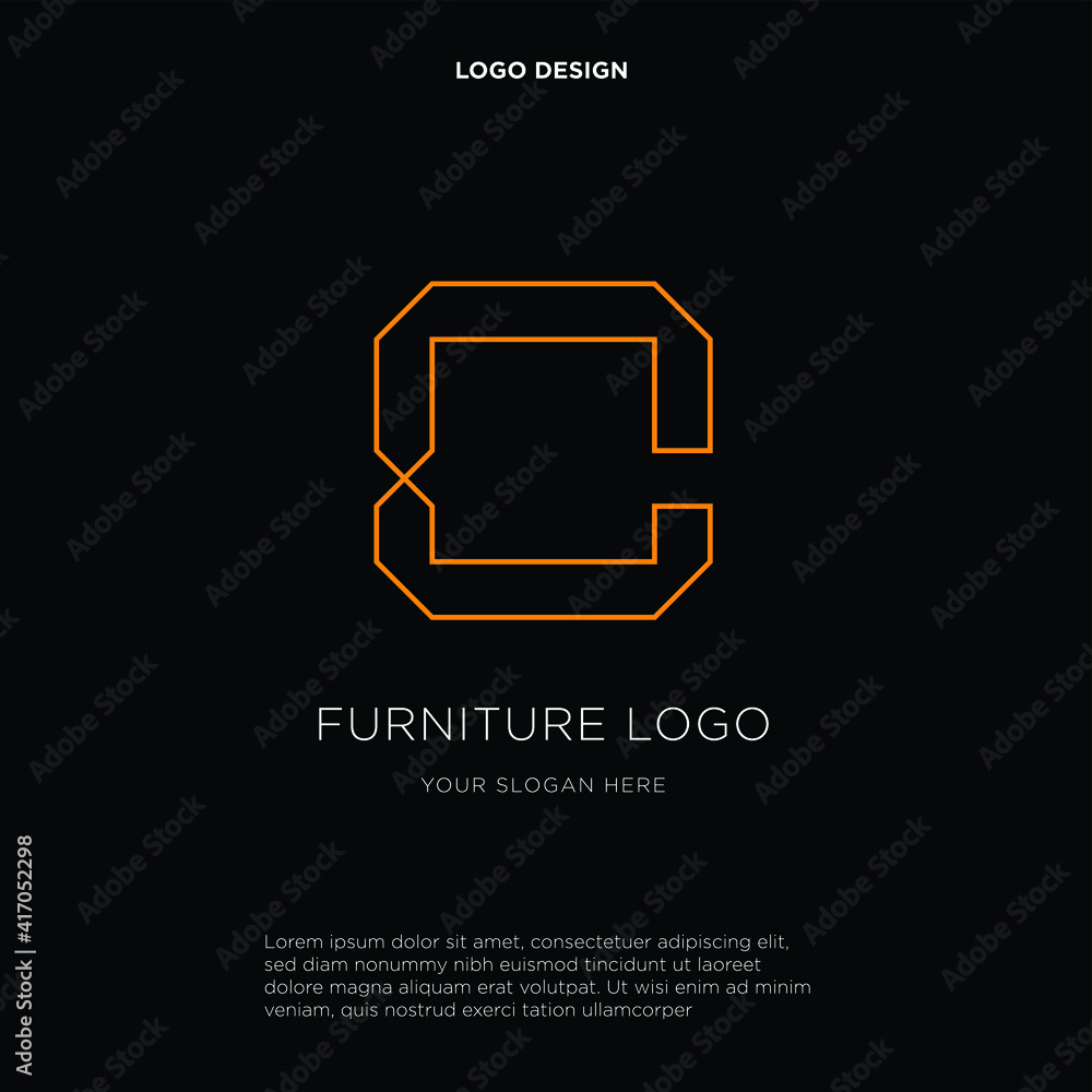 initial letter C logo design vector inspiration. Vector business branding isolated on dark background initial letter C logo design vector inspiration. Vector business branding isolated on dark background