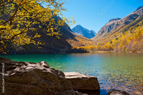 Third Baduk lake in autumn, Dombai-Teberda.