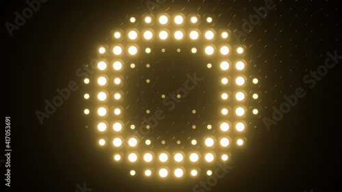 Lighting Led bulb display blinking lights Motion countdown