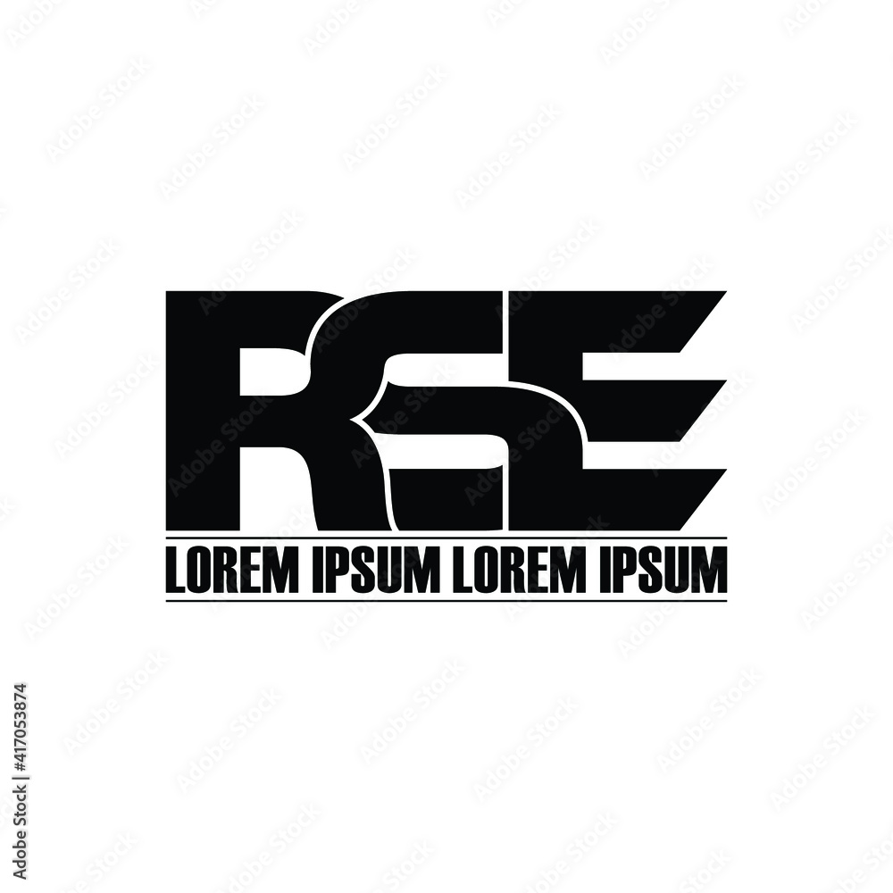 RSE letter monogram logo design vector RSE letter monogram logo design vector