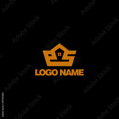 property logo design letter ps