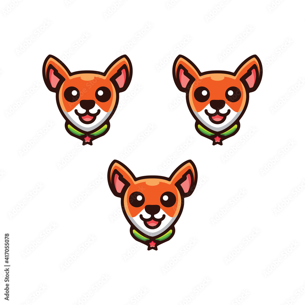 Simple Mascot Logo Design Dog. Abstract emblems, design concepts, logos, logo type elements Simple Mascot Logo Design Dog. Abstract emblems, design concepts, logos, logo type elements