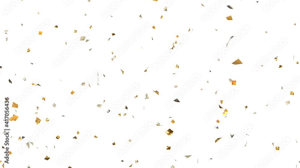 紙吹雪 金銀 パーティクル キラキラ 透過背景 別verあり Stock Photo Adobe Stock