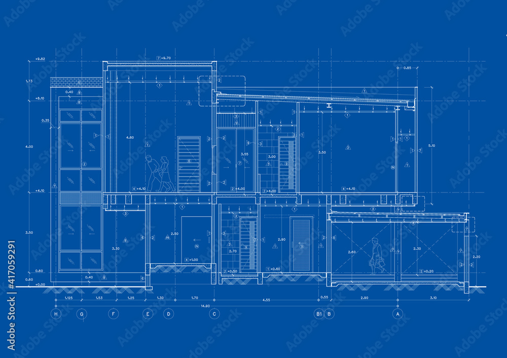 Write a blueprint architecture for building.