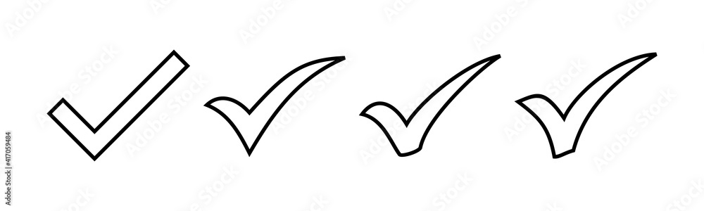 Check icons set. check mark icon. check list button icon. Tick Check icons set. check mark icon. check list button icon. Tick