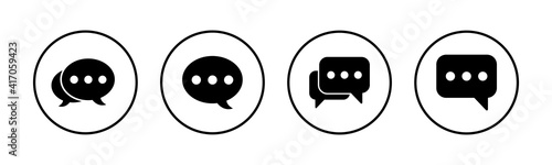 Chat icons set. Chat vector icon. Speech bubble