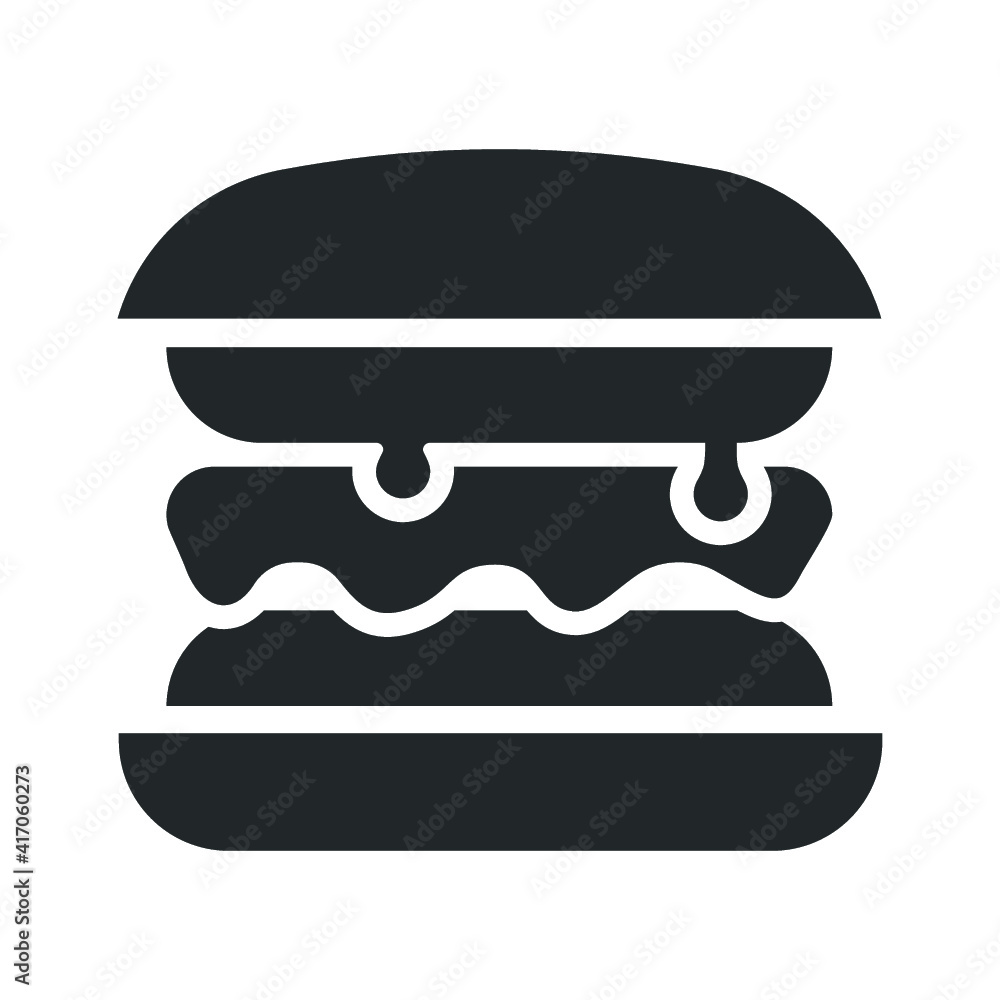 Burger fast food icon Burger fast food icon
