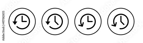 History icons set. History vector icon