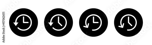History icons set. History vector icon