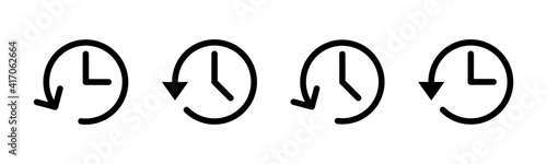 History icons set. History vector icon