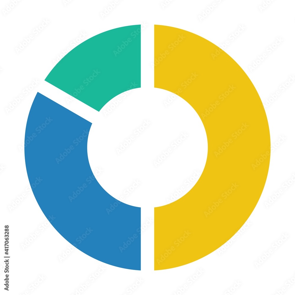 Pie chart icon vector graph diagram symbol for big data analytics reports and statistics information in a flat color illustration Pie chart icon vector graph diagram symbol for big data analytics reports and statistics information in a flat color illustration