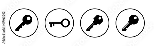 Key icons set. Key vector icon. Key symbol