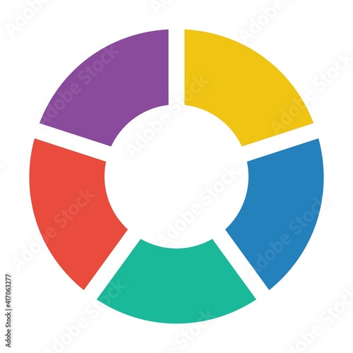 Free Download Pie chart icon vector graph diagram symbol for big data analytics reports and statistics information in a flat color illustration - GFXLoad