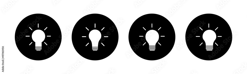Lamp icons set. Light bulb icon vector. Idea vector icon Lamp icons set. Light bulb icon vector. Idea vector icon