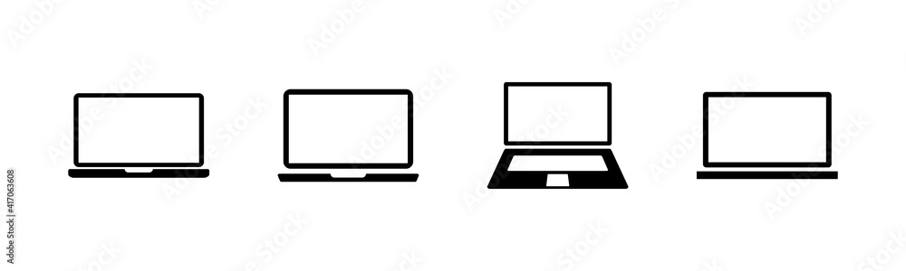 Laptop icons set. Laptop vector icon Laptop icons set. Laptop vector icon