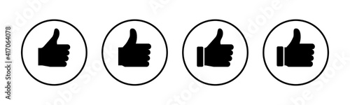 Like icons set. Thumbs up icon. social media icon
