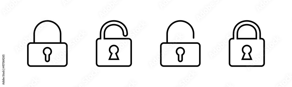 Lock icons set. Encryption icon. Security symbol. Secure. Private Lock icons set. Encryption icon. Security symbol. Secure. Private