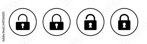 Lock icons set. Encryption icon. Security symbol. Secure. Private