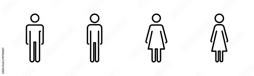 Man icon vector. Toilet sign. Man restroom sign vector. Male icon Man icon vector. Toilet sign. Man restroom sign vector. Male icon