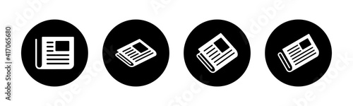 Newspaper icons set. news paper icon vector