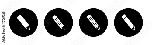 Pencil icons set. Pencil vector icon