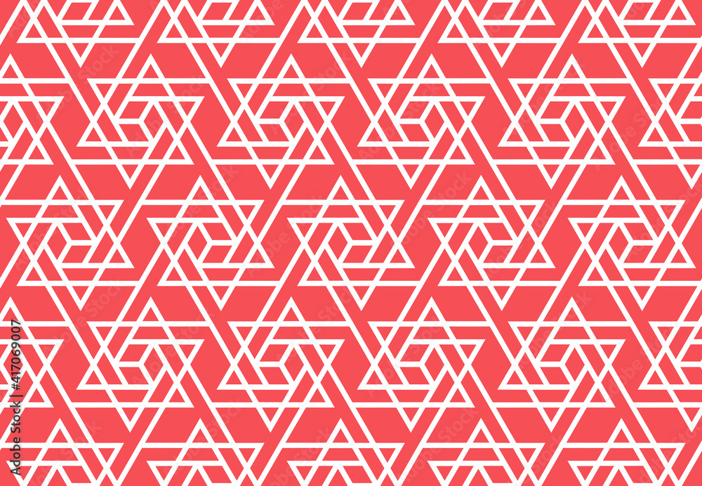 Abstract geometric pattern. A seamless vector background. White and pink ornament. Graphic modern pattern. Simple lattice graphic design Abstract geometric pattern. A seamless vector background. White and pink ornament. Graphic modern pattern. Simple lattice graphic design