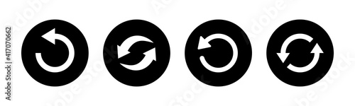 Refresh icons set. Reload icon vector. Update icon. convert icon