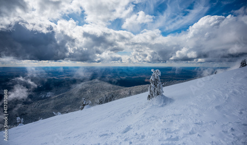 View from Mount Spokane in winter