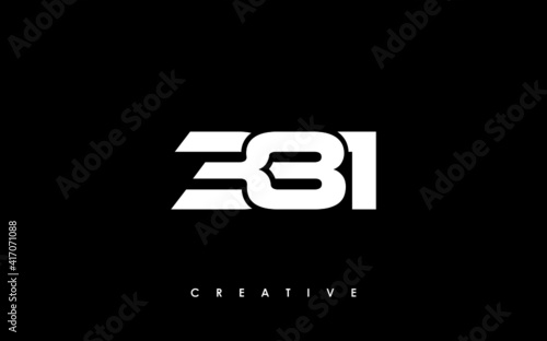 381 Letter Initial Logo Design Template Vector Illustration