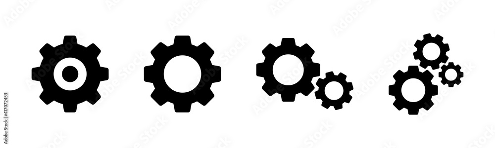 Setting Icons set. Setting vector icon. Cog Settings Icon Symbol. Gear Setting Icons set. Setting vector icon. Cog Settings Icon Symbol. Gear