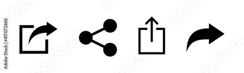 Share icons set. Share vector icon