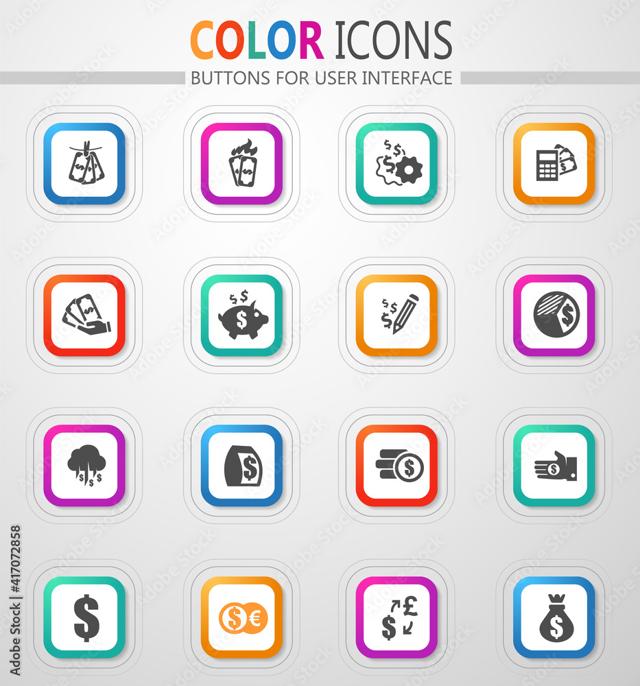 Money icon set Money icon set