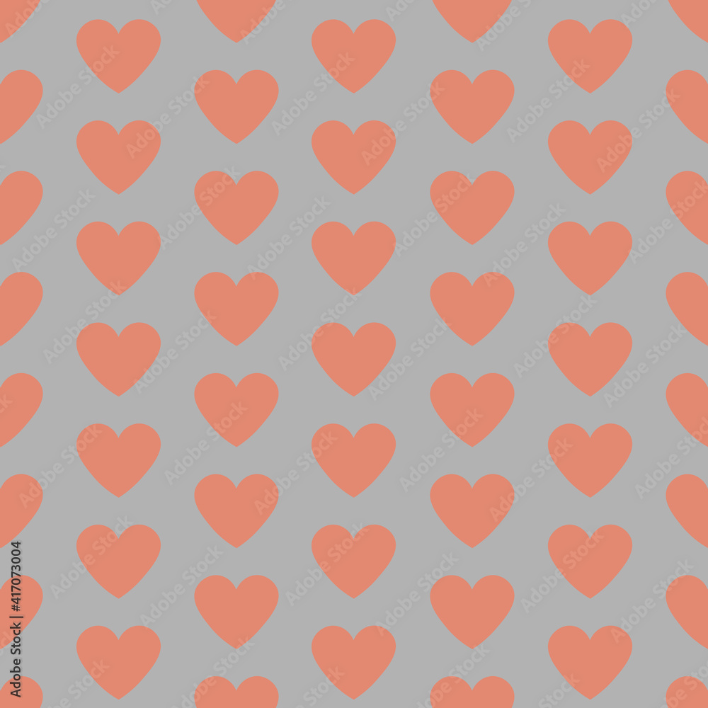 Hearts seamless pattern. Valentine's, Mother's day,  wallpaper or gift wrap design.