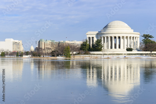 Washington D.C. in winter - Jefferson Memorial - Washington D.C. United States of America 