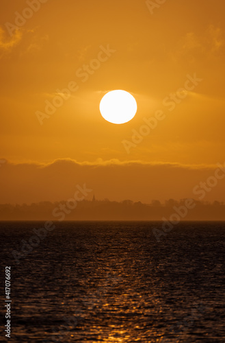 colourful sunrise a spring morning