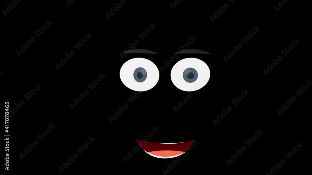 Talking character, animation with the alpha channel enabled. Cartoon Talking character, animation with the alpha channel enabled. Cartoon