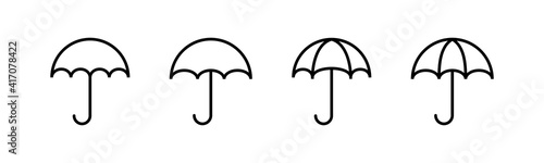 umbrella icons set. Umbrella vector icon