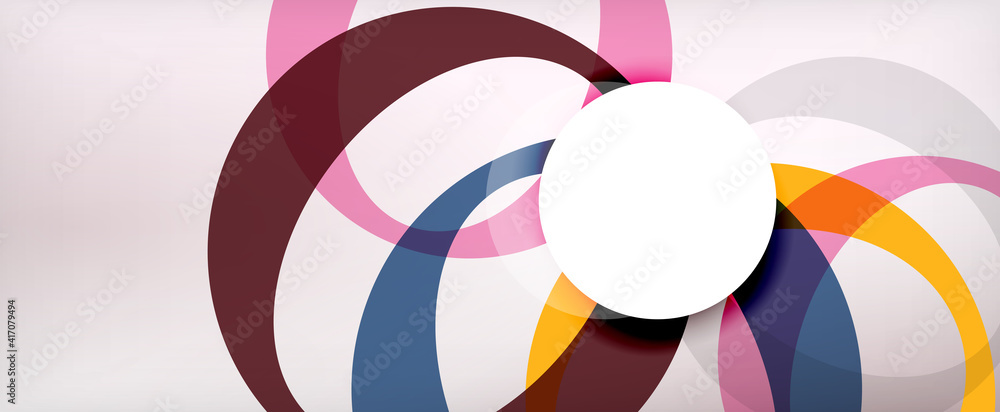 Ring geometric shapes, o letter repetition wallpaper. Abstract background for business or technology presentations, internet posters or web brochure covers Ring geometric shapes, o letter repetition wallpaper. Abstract background for business or technology presentations, internet posters or web brochure covers