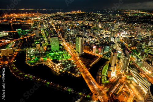 Wallpaper Mural Yokohama Night View Torontodigital.ca
