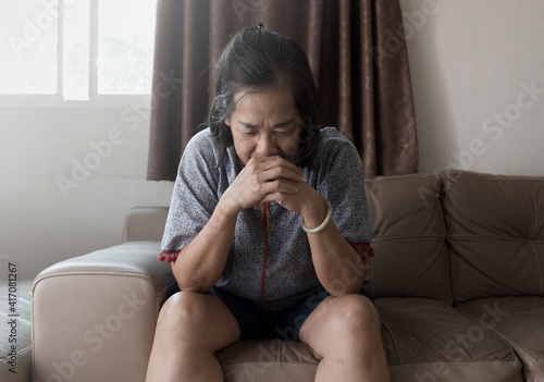 asian woman suffering from mental health