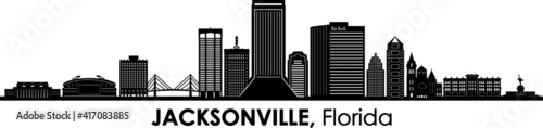 Photos JACKSONVILLE Florida SKYLINE City Silhouette