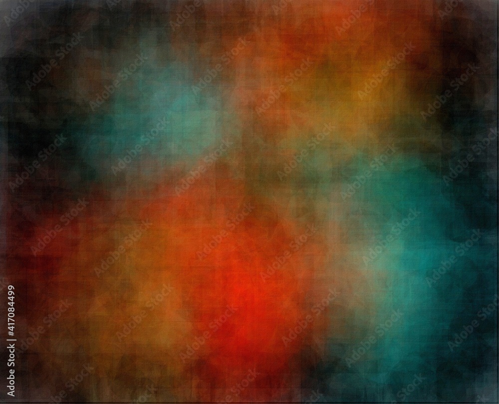 abstract grunge background graphic stylization on textured canvas of chaotic strokes of paint spots