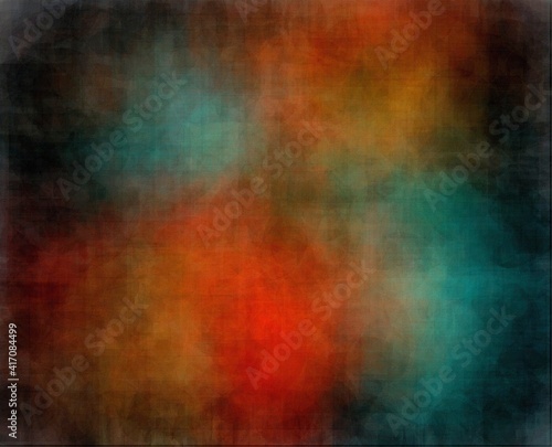 abstract grunge background graphic stylization on textured canvas of chaotic strokes of paint spots