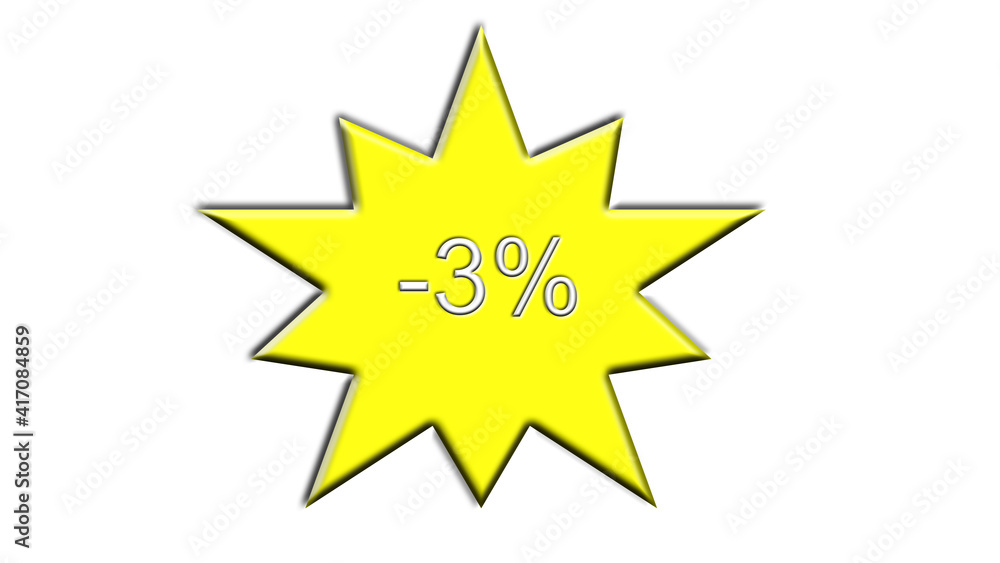yellow star three percent discount