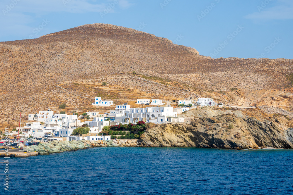 Coast of Folegandros island. Small island located between Paros and Santorini. Cyclades, Greece