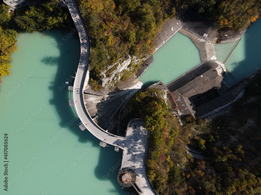 dam on the river StockFoto Adobe Stock