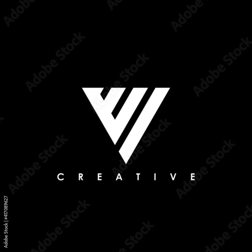 WI Letter Initial Logo Design Template Vector Illustration