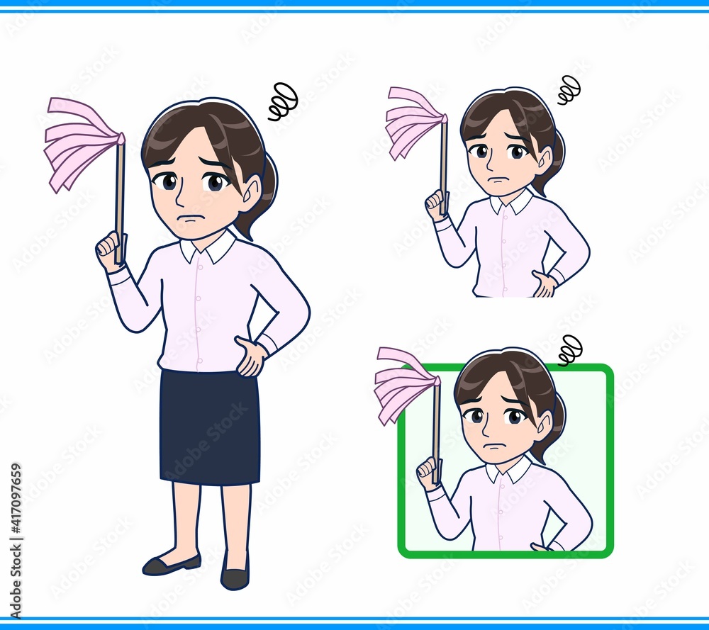 ピンクのYシャツを着た女性