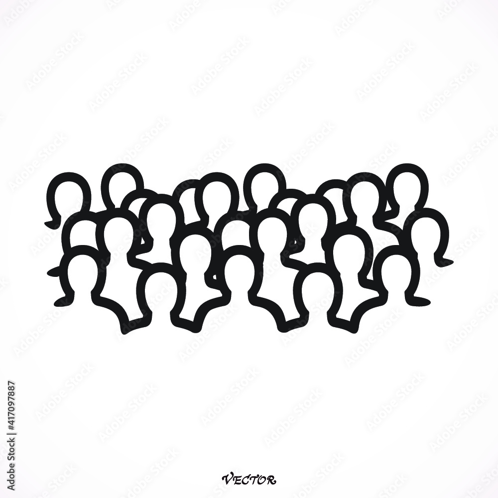 Crowd of anonymous people, vector illustration of society members with. population. urban lifestyle concept. Crowd of anonymous people, vector illustration of society members with. population. urban lifestyle concept.